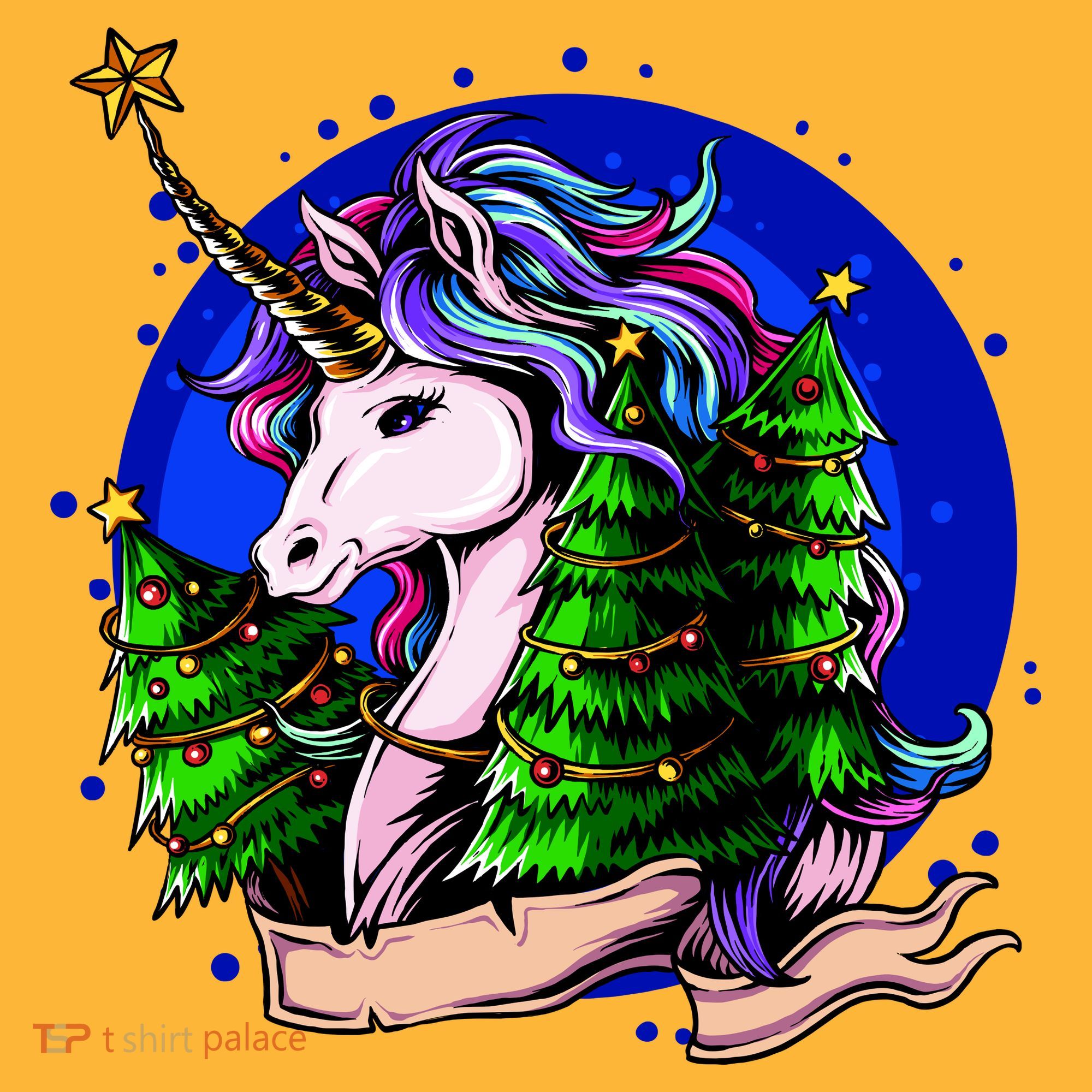 A Magical Unicorn Christmas Baby Bodysuit