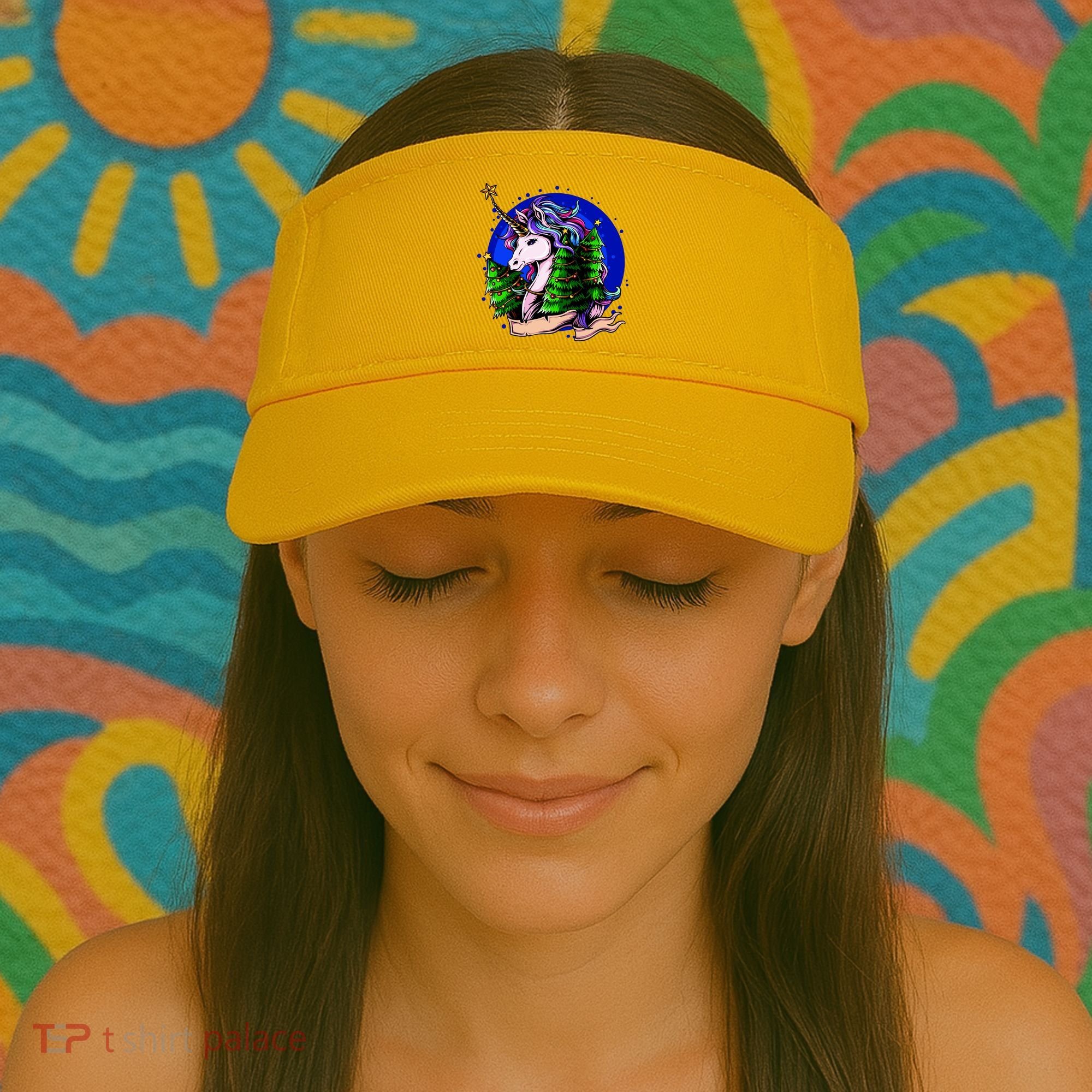 A Magical Unicorn Christmas Visor