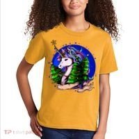 A Magical Unicorn Christmas Kids T-Shirt thumb 2