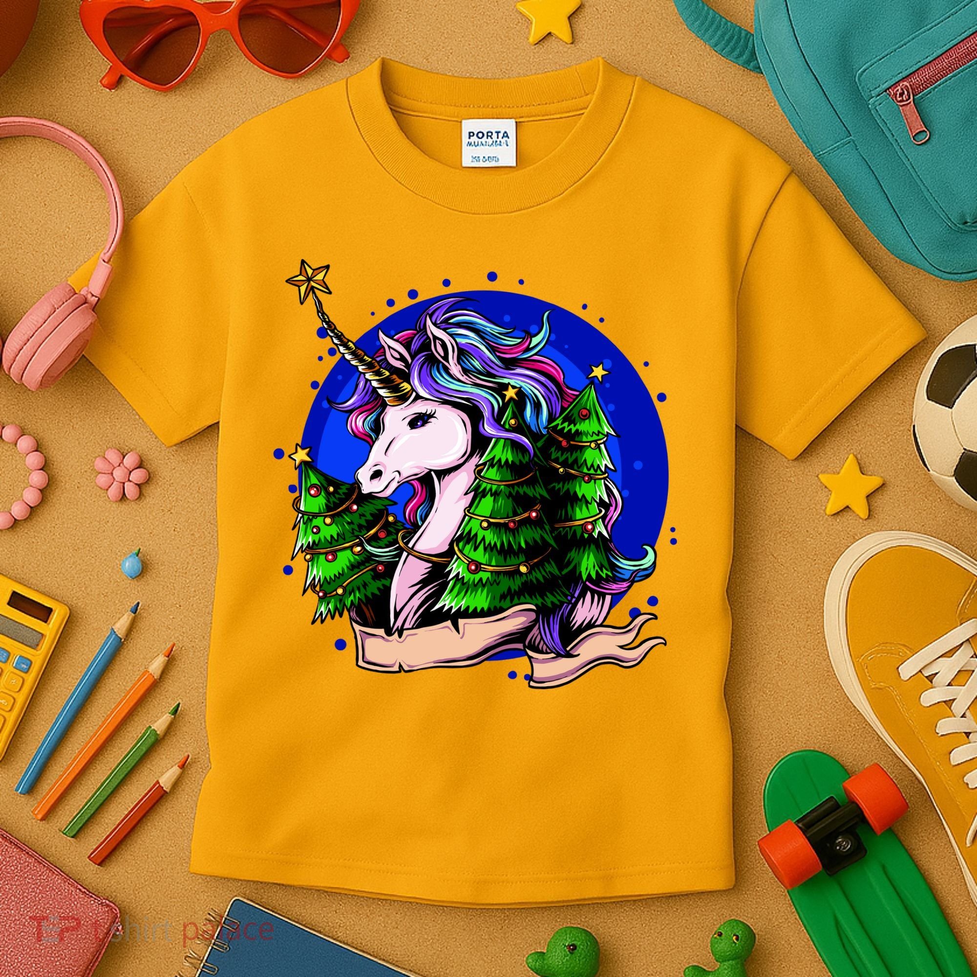 A Magical Unicorn Christmas Kids T-Shirt