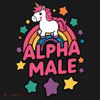 Alpha Male Unicorn Funny Embarrassing Joke Ironic Tote Bag thumb 4