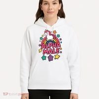 Alpha Male Unicorn Funny Embarrassing Joke Ironic Hoodie thumb 5