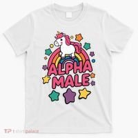 Alpha Male Unicorn Funny Embarrassing Joke Ironic T-Shirt thumb 0