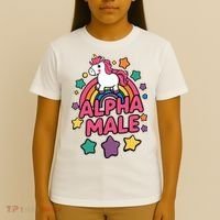 Alpha Male Unicorn Funny Embarrassing Joke Ironic T-Shirt thumb 4