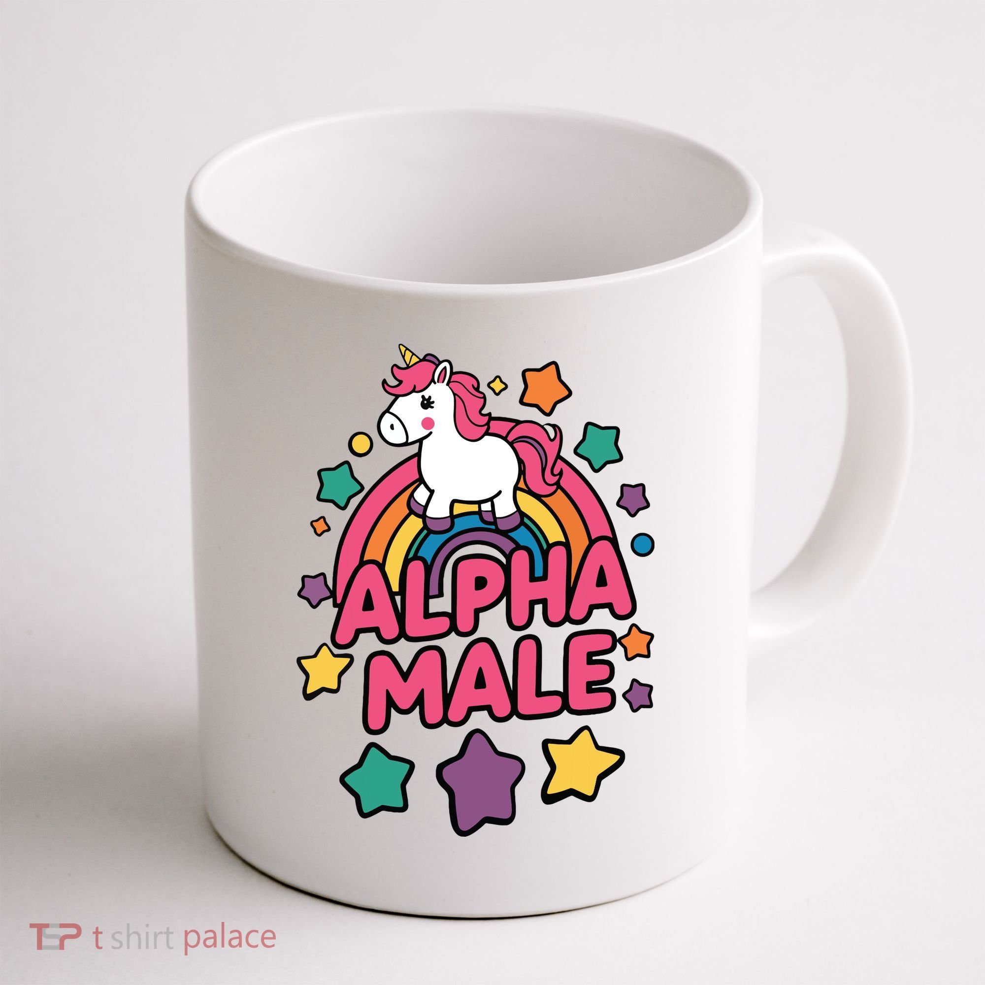 Alpha Male Unicorn Funny Embarrassing Joke Ironic Coffee Mug