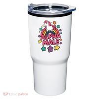 Alpha Male Unicorn Funny Embarrassing Joke Ironic Tumbler thumb 0