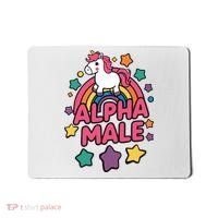Alpha Male Unicorn Funny Embarrassing Joke Ironic Mousepad thumb 0