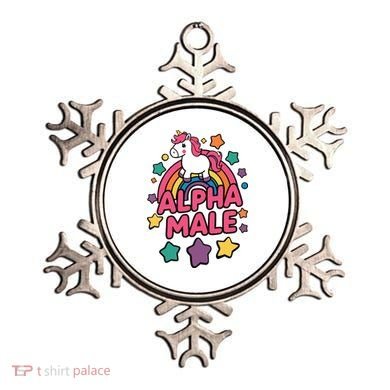 Alpha Male Unicorn Funny Embarrassing Joke Ironic Ornament