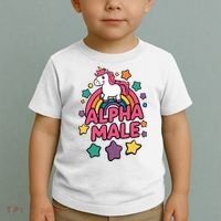 Alpha Male Unicorn Funny Embarrassing Joke Ironic Toddler T-Shirt thumb 2