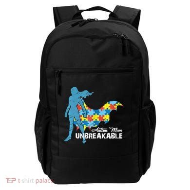 Autism Mom Unbreakable Autism Awareness Puzzle Gift Backpack
