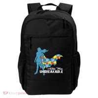 Autism Mom Unbreakable Autism Awareness Puzzle Gift Backpack thumb 0