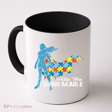 Autism Mom Unbreakable Autism Awareness Puzzle Gift Coffee Mug