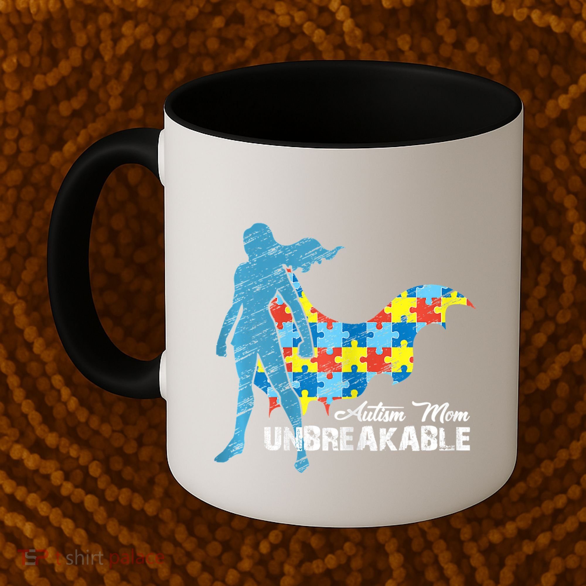 Autism Mom Unbreakable Autism Awareness Puzzle Gift Coffee Mug