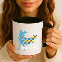 Autism Mom Unbreakable Autism Awareness Puzzle Gift Coffee Mug thumb 3