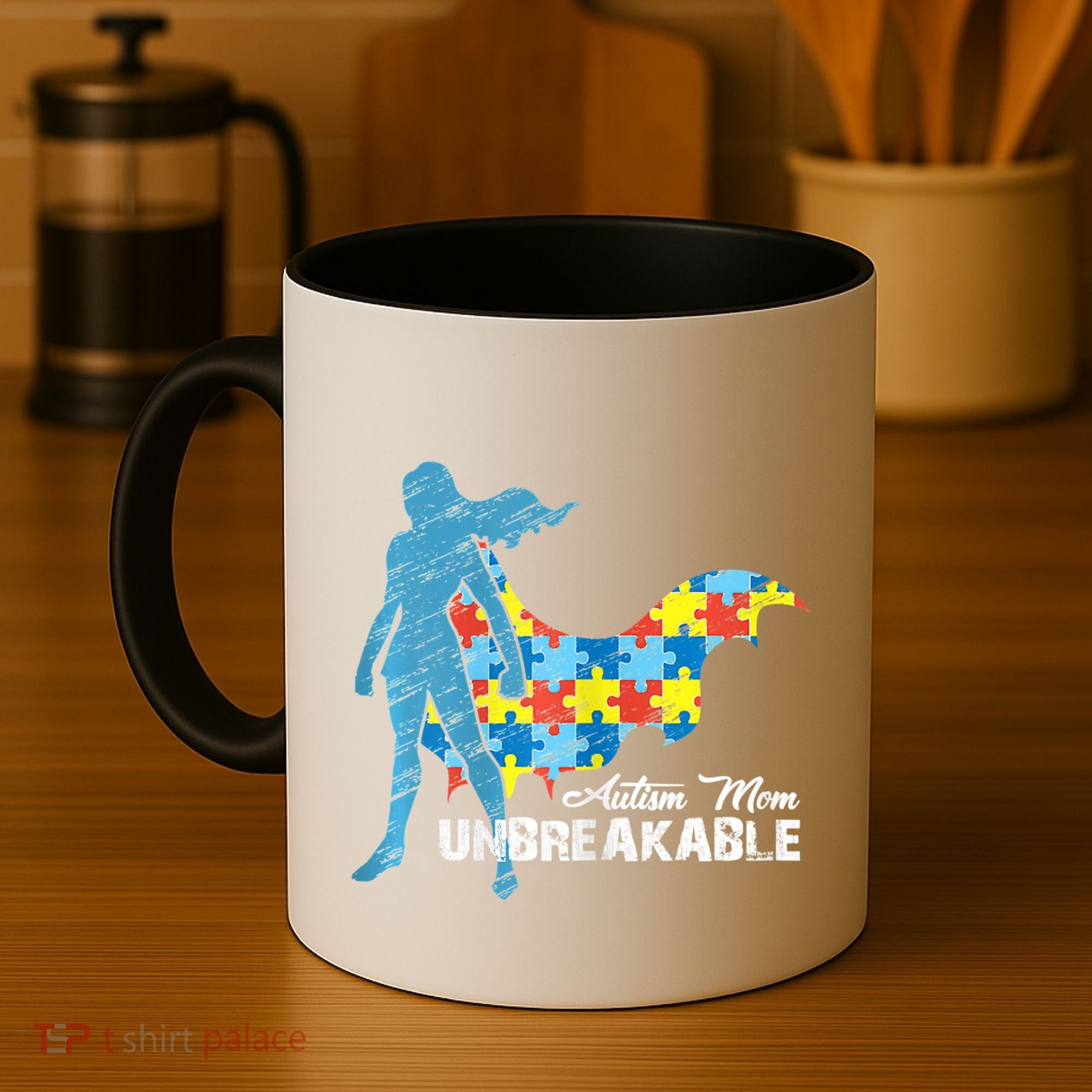 Autism Mom Unbreakable Autism Awareness Puzzle Gift Coffee Mug