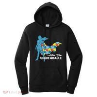 Autism Mom Unbreakable Autism Awareness Puzzle Gift Women's Hoodie thumb 0