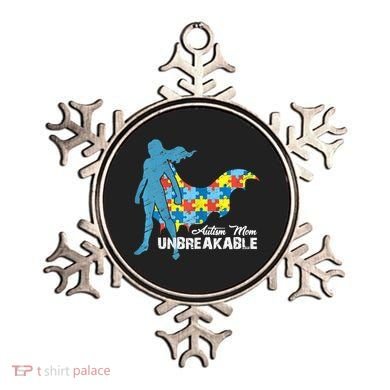 Autism Mom Unbreakable Autism Awareness Puzzle Gift Ornament