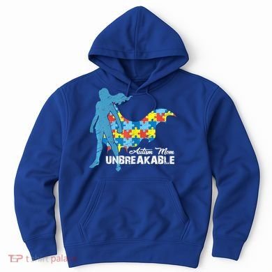 Autism Mom Unbreakable Autism Awareness Puzzle Gift Hoodie