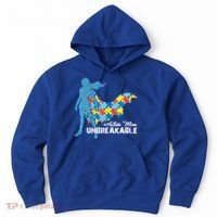 Autism Mom Unbreakable Autism Awareness Puzzle Gift Hoodie thumb 0