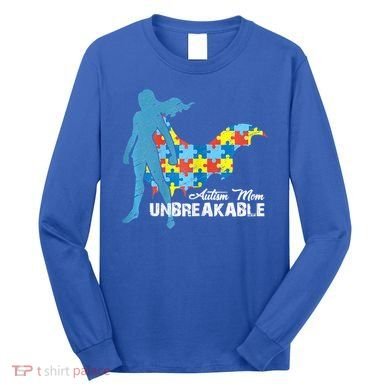 Autism Mom Unbreakable Autism Awareness Puzzle Gift Long Sleeve Shirt