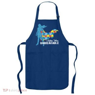 Autism Mom Unbreakable Autism Awareness Puzzle Gift Apron