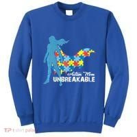 Autism Mom Unbreakable Autism Awareness Puzzle Gift Sweatshirt thumb 0