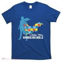 Autism Mom Unbreakable Autism Awareness Puzzle Gift T-Shirt thumb 0