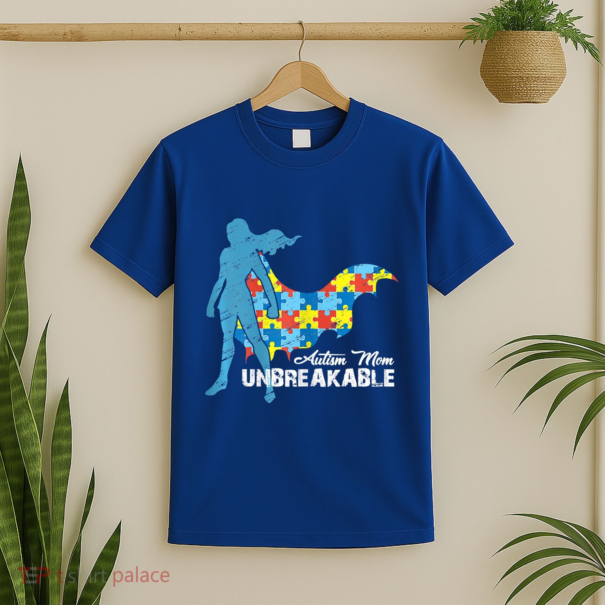 Autism Mom Unbreakable Autism Awareness Puzzle Gift T-Shirt
