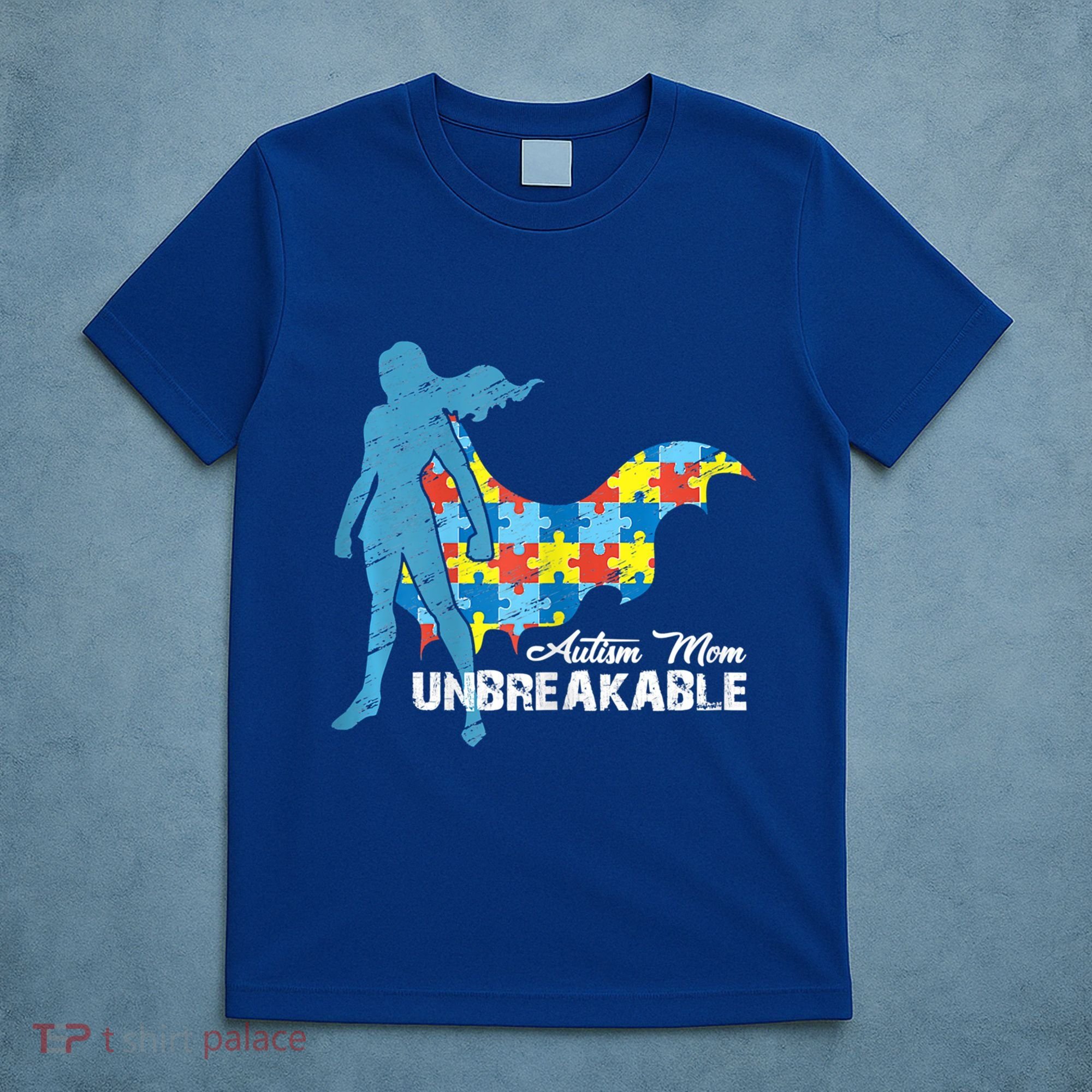 Autism Mom Unbreakable Autism Awareness Puzzle Gift T-Shirt