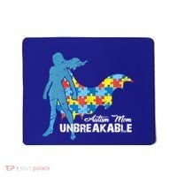 Autism Mom Unbreakable Autism Awareness Puzzle Gift Mousepad thumb 0