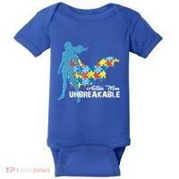 Autism Mom Unbreakable Autism Awareness Puzzle Gift Baby Bodysuit thumb 0