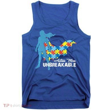 Autism Mom Unbreakable Autism Awareness Puzzle Gift Tank Top