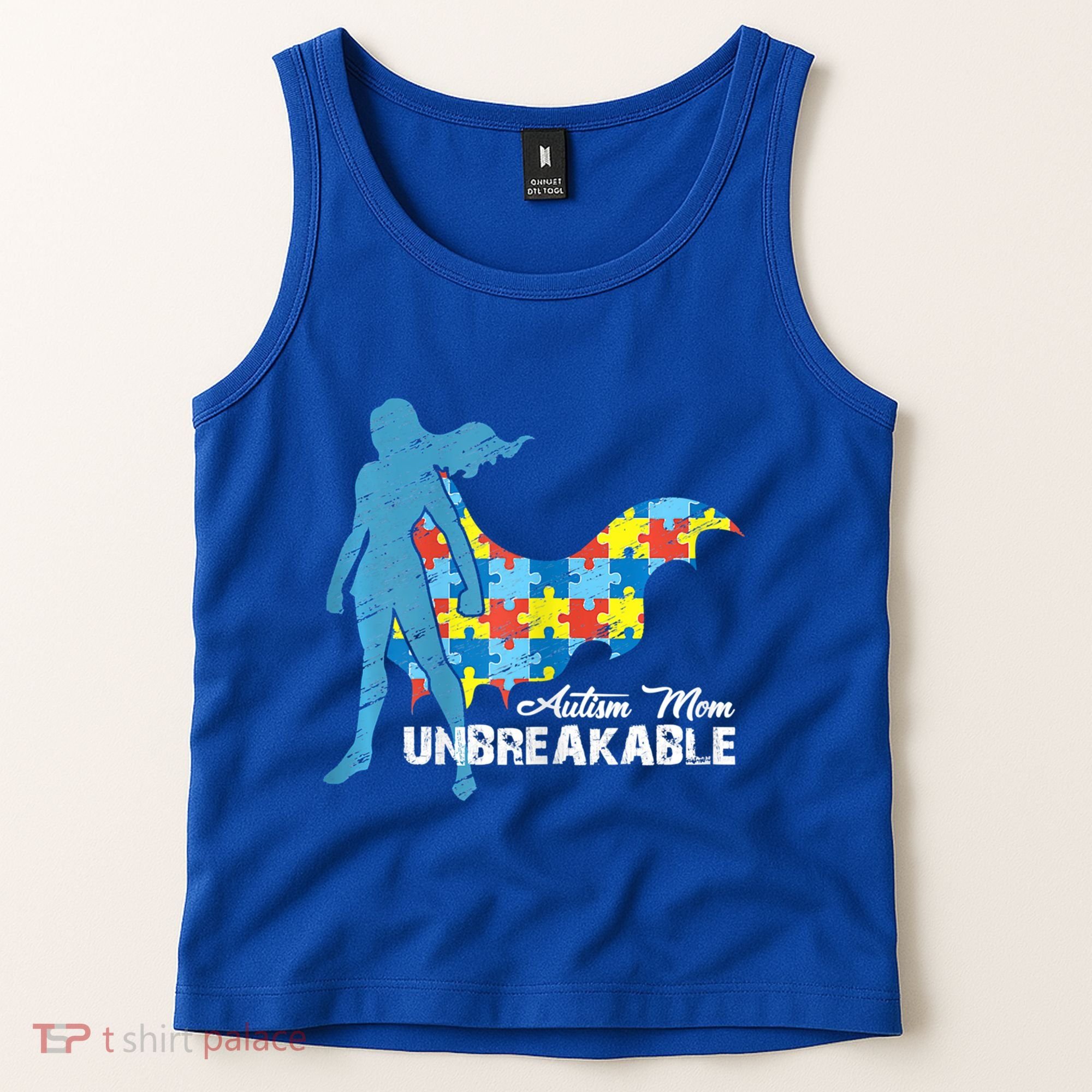 Autism Mom Unbreakable Autism Awareness Puzzle Gift Tank Top