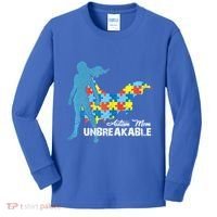 Autism Mom Unbreakable Autism Awareness Puzzle Gift Kids Long Sleeve Shirt thumb 0