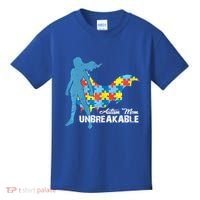 Autism Mom Unbreakable Autism Awareness Puzzle Gift Kids T-Shirt thumb 0