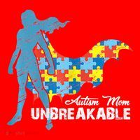 Autism Mom Unbreakable Autism Awareness Puzzle Gift Santa Hat thumb 1