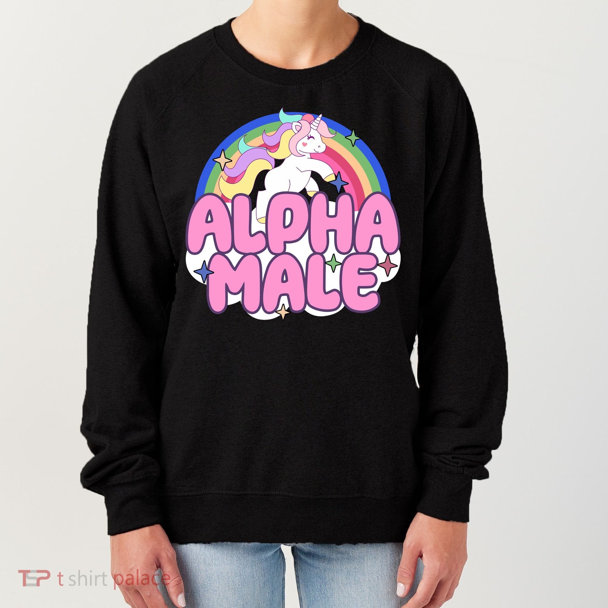 Alpha Male Unicorn Rainbow Women's Sweatshirt