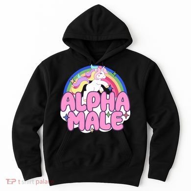 Alpha Male Unicorn Rainbow Hoodie
