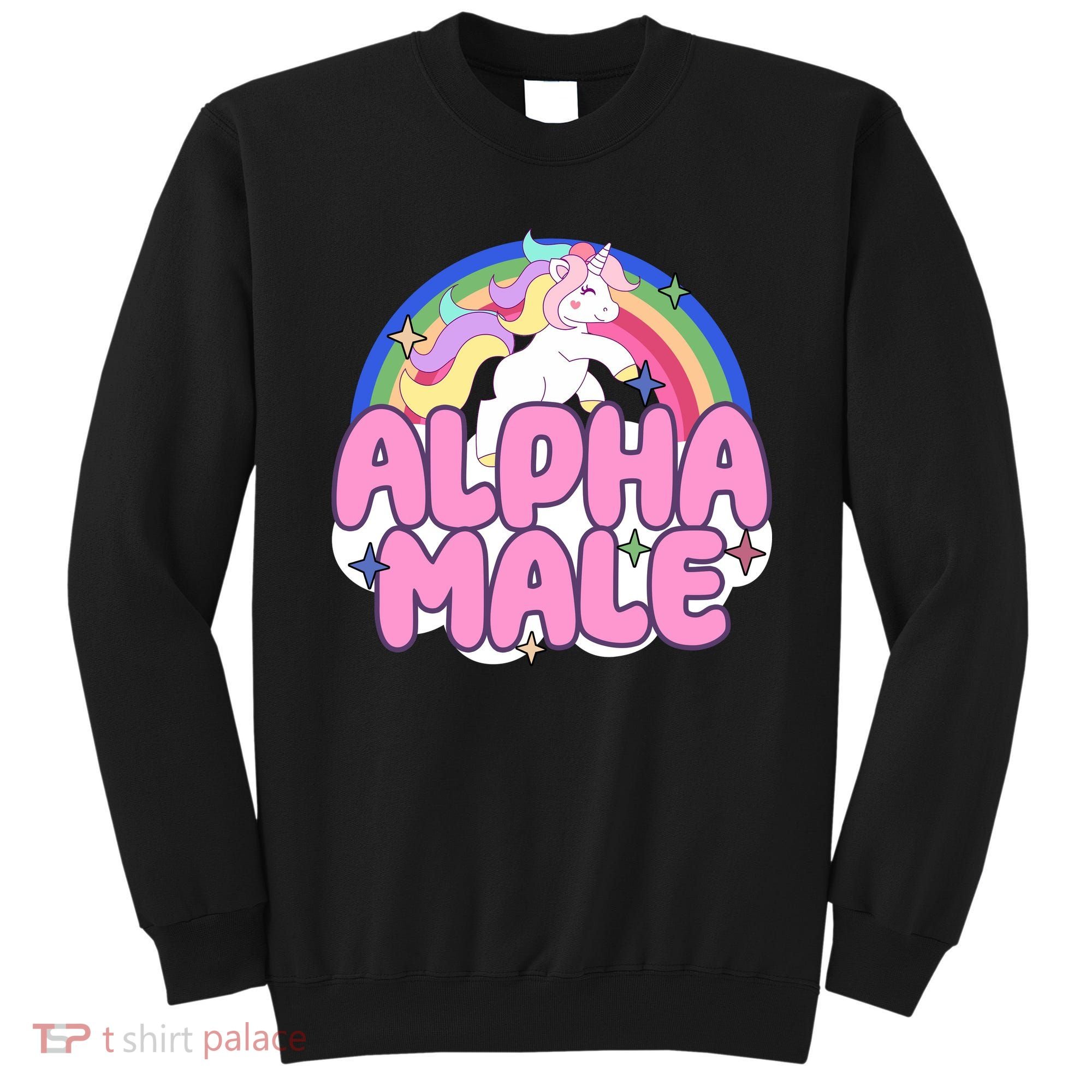 Alpha Male Unicorn Rainbow Sweatshirt