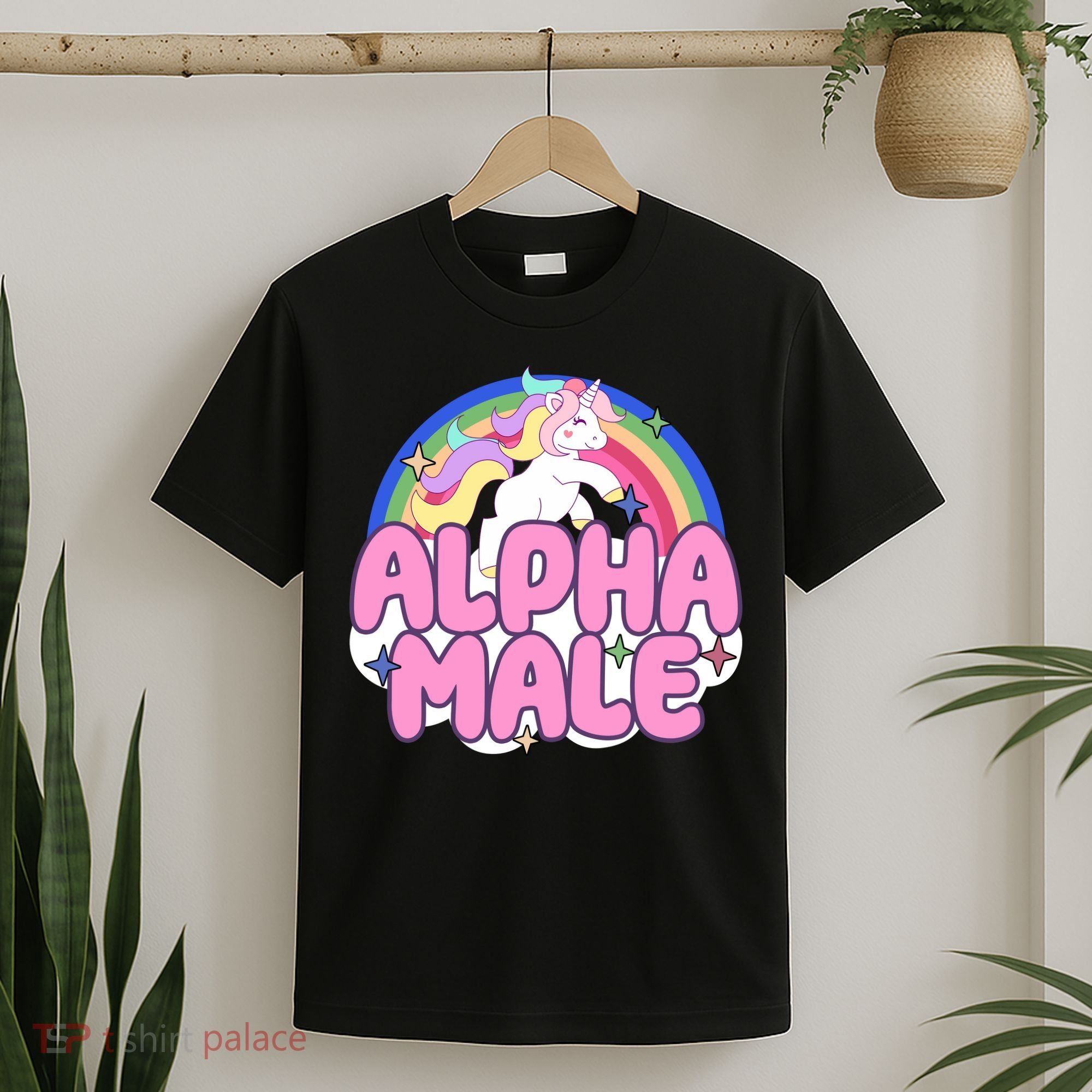 Alpha Male Unicorn Rainbow T-Shirt