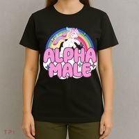 Alpha Male Unicorn Rainbow T-Shirt thumb 4