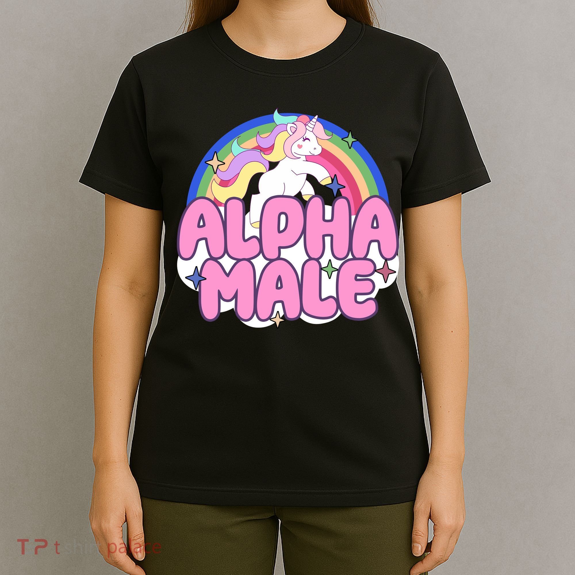 Alpha Male Unicorn Rainbow T-Shirt