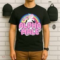 Alpha Male Unicorn Rainbow T-Shirt thumb 6