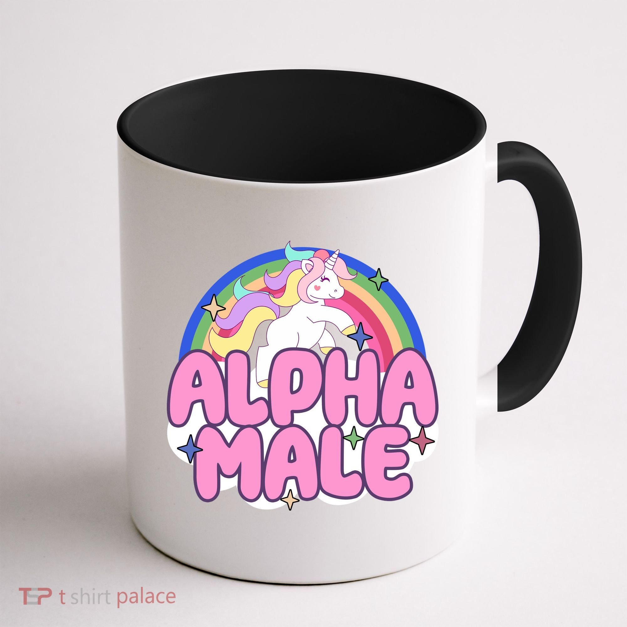 Alpha Male Unicorn Rainbow Coffee Mug