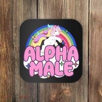 Alpha Male Unicorn Rainbow Coaster thumb 0