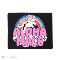 Alpha Male Unicorn Rainbow Mousepad thumb 0