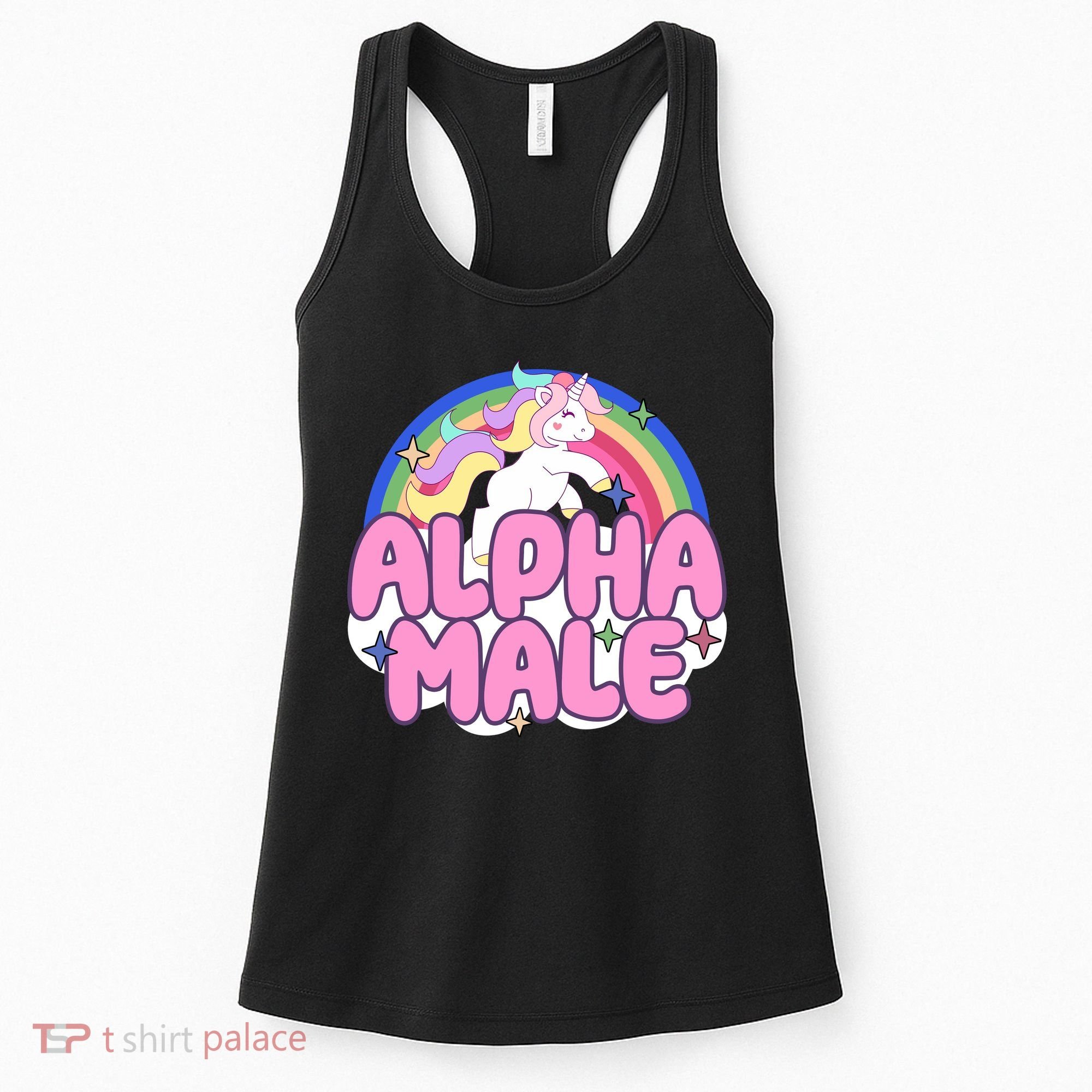 Alpha Male Unicorn Rainbow Women's Tank Top