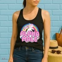 Alpha Male Unicorn Rainbow Women's Tank Top thumb 2