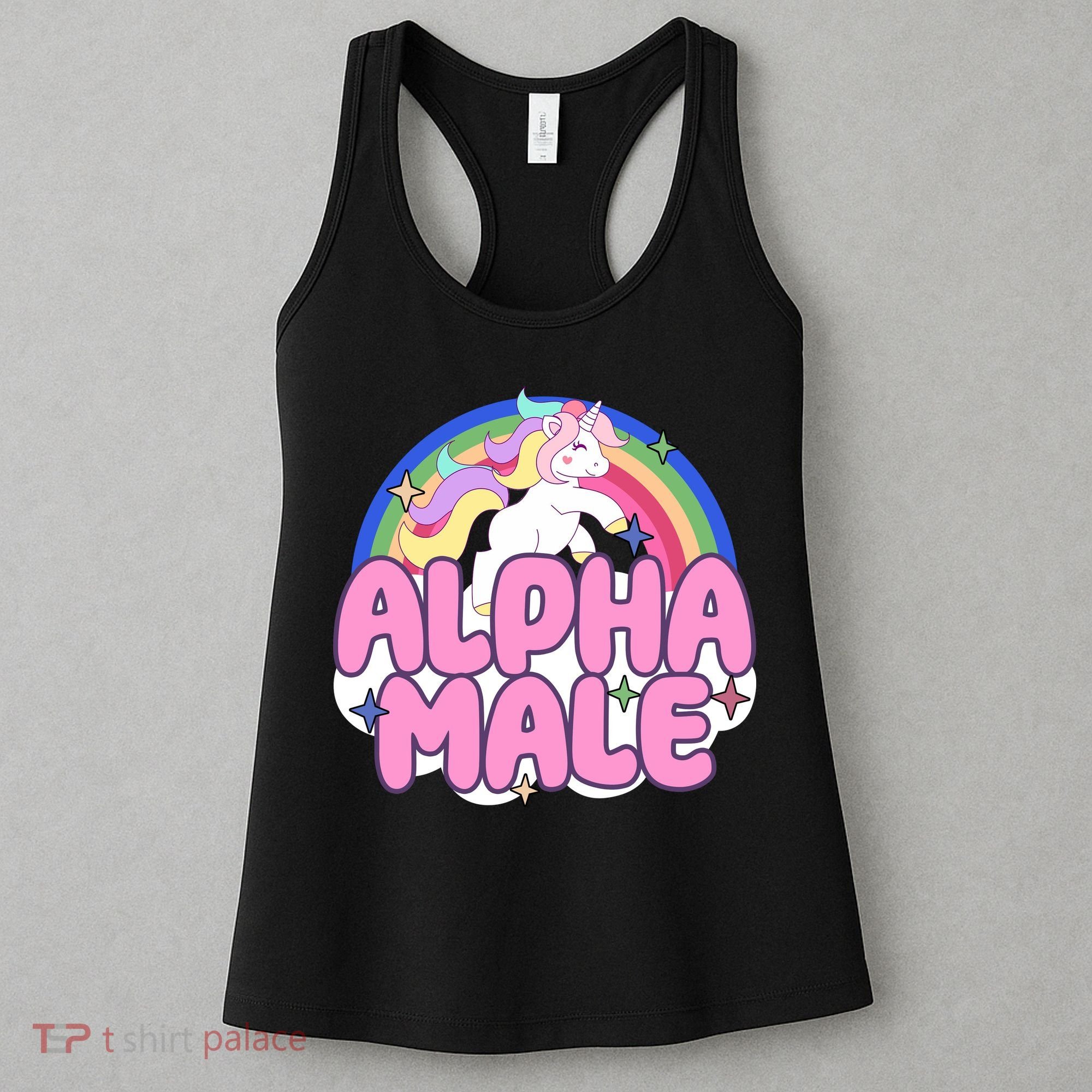 Alpha Male Unicorn Rainbow Women's Tank Top