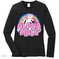 Alpha Male Unicorn Rainbow Women's Long Sleeve Shirt thumb 0